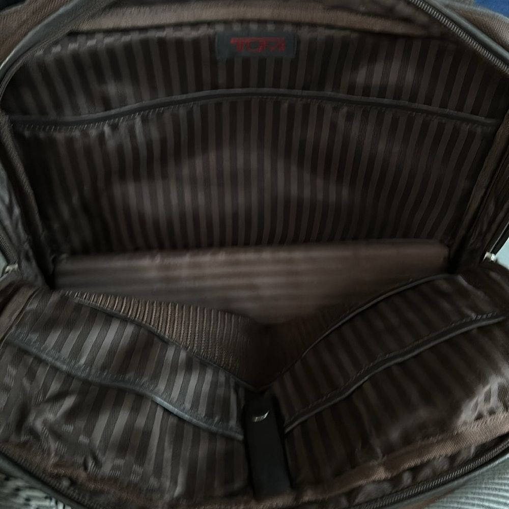 Tumi Brown Nylon and Leather Tote Bag - Picture 13 of 13